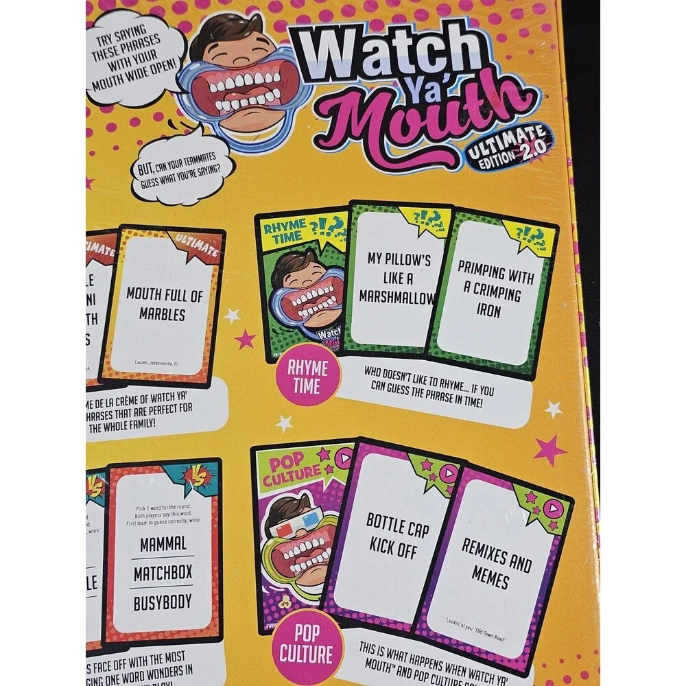 Watch Ya Mouth Ultimate Edition 2.0 Game with 200 New Cards New Sealed